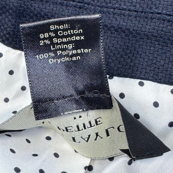 Ann Taylor Petite Navy Cotton Blazer - Size 6P - Picture 9 of 9